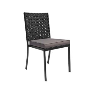 Cadeira Diamante de Fibra Sintética, com estofado.